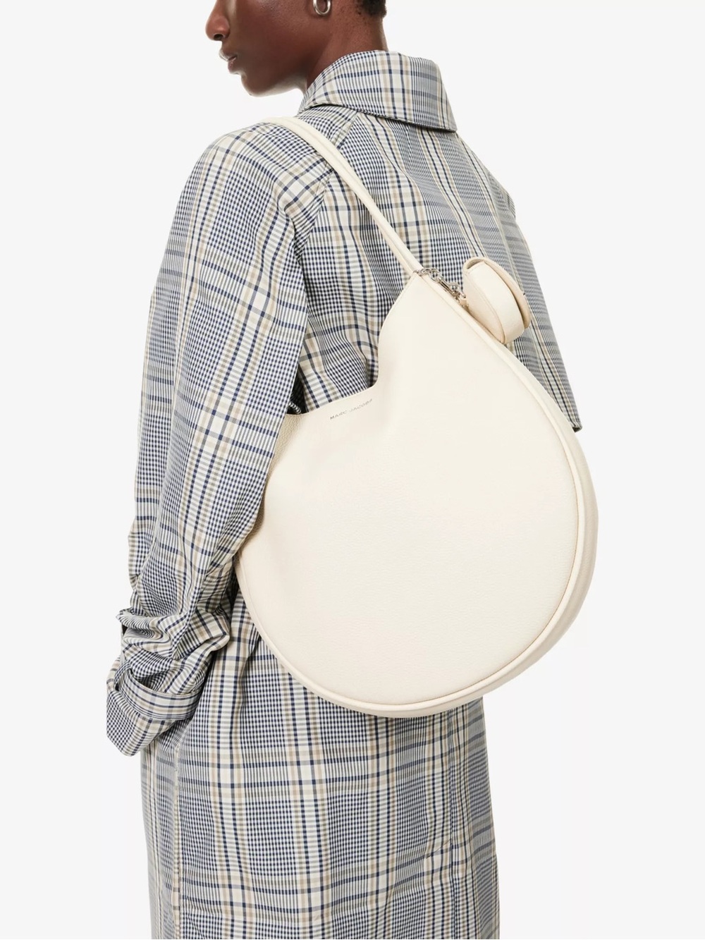 Marc Jacobs Large Crescent Leather Tote Bag